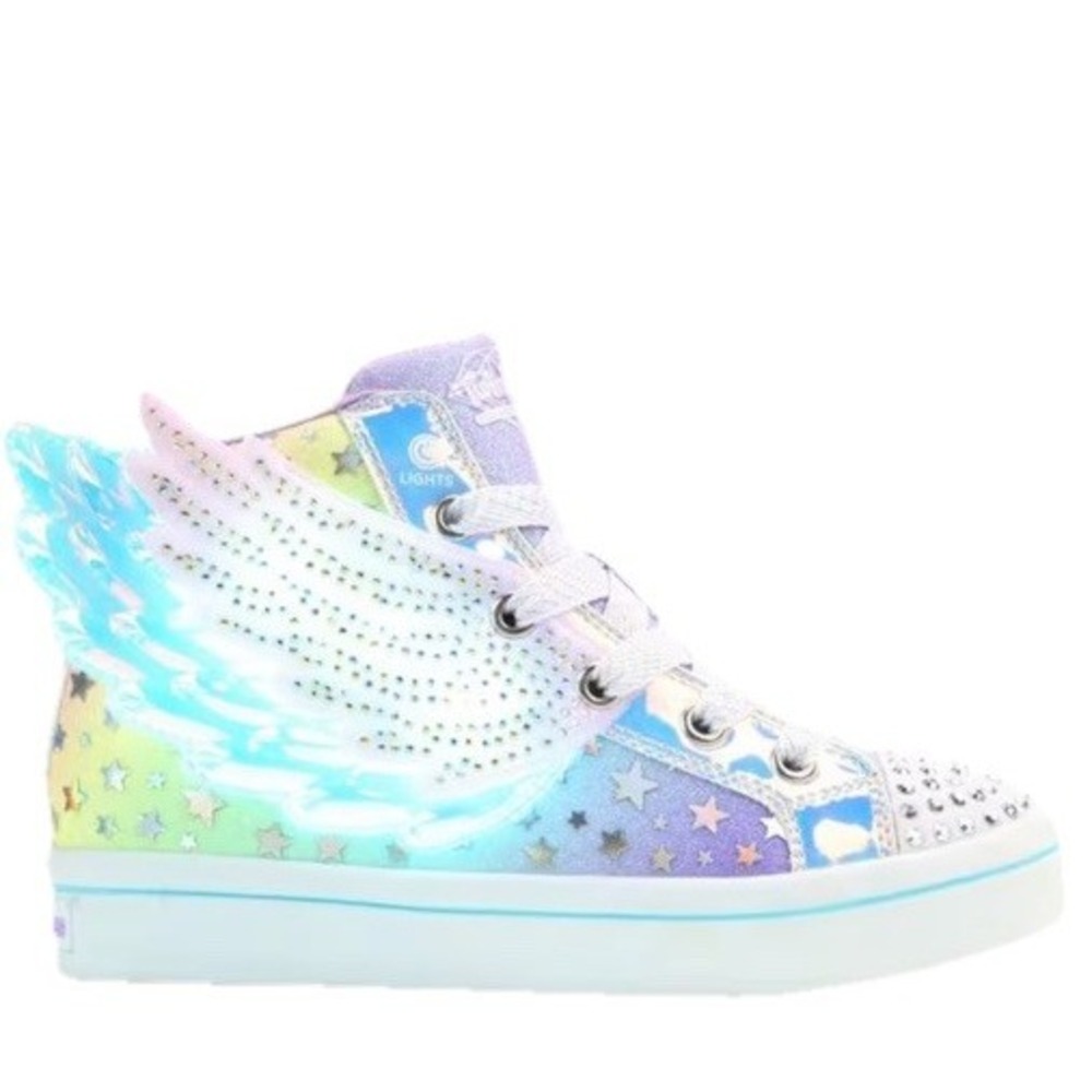 Skechers little Toddler Twinkle‎ Toes Dreamy Wings Light Up Wings size 6 (small)